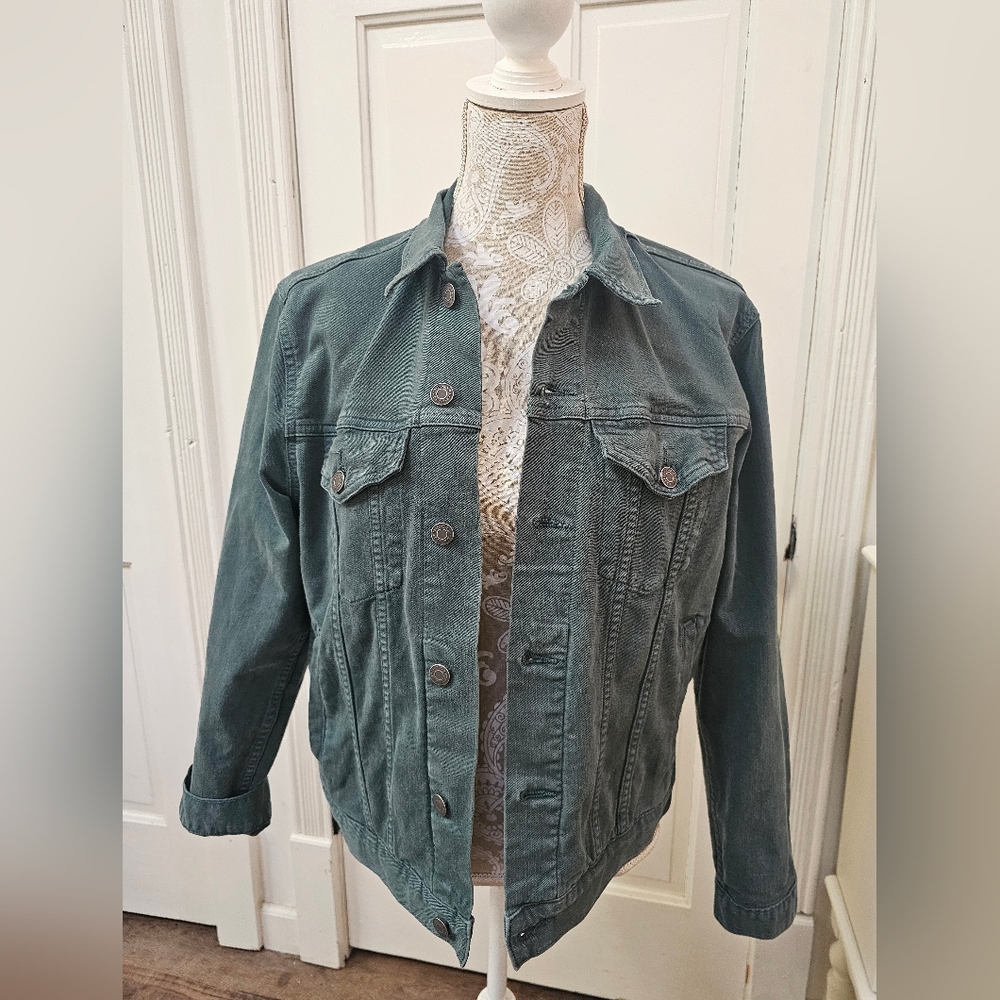 GAP Green Jean Jacket